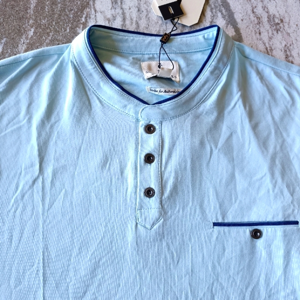 Scott James Men's Henley T-shirt New Size Large